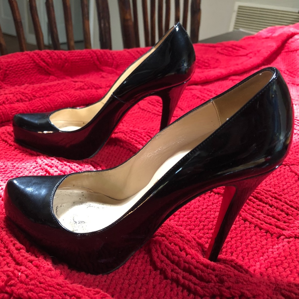 Christian Louboutin Black Patent Leather Heels